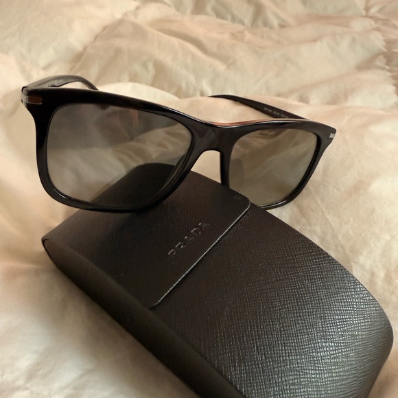 Prada Dark Sunglasses with Black Case - Picture 1 of 6